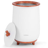 23L Large Luxury Bucket-Style Towel Warmer with Fragrant Disc Holder-Coffee