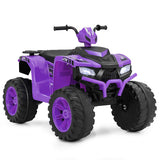 24V Kids Ride-On Electric ATV with Wireless Connection for Toddlers 3-8 Years Old-Purple