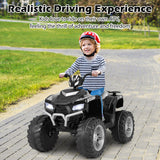 24V Kids Ride-On Electric ATV with Wireless Connection for Toddlers 3-8 Years Old-Black