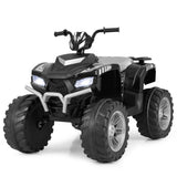 24V Kids Ride-On Electric ATV with Wireless Connection for Toddlers 3-8 Years Old-Black