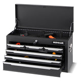 24 Inch Tool Chest Case with 6 Drawers and Top Storage for Garage Repair Shop & Warehouse-Black