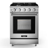 24 Inches Freestanding Natural Gas Range with 4 Burners Cooktop