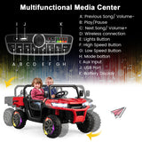 24V Ride on Dump Truck with Remote Control-Red