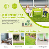 25.5 Inch Square Kids Activity Play Table-Green