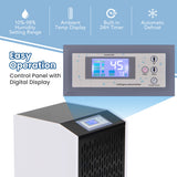 250 Pints Commercial Dehumidifier with Drain Hose Large Spaces up to 8500 Sq.Ft-White