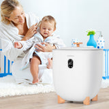 25L Towel Warmer Bucket with 2 Temperature Settings and Auto Shut Off-White