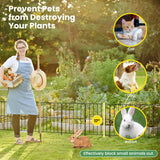 25 Pack Rustproof Decorative Garden Fence Set for Dog Flower bed