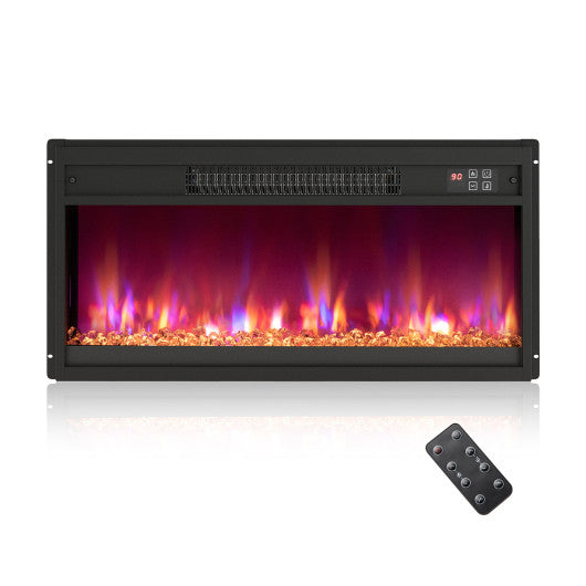 18/23/26 Inch 1500W Electric Fireplace Insert with Remote Control-26 inches