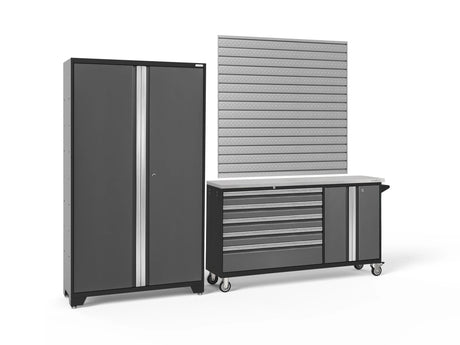 Bold Series 2 Piece Cabinet Set with Project Center and 42 In. Locker