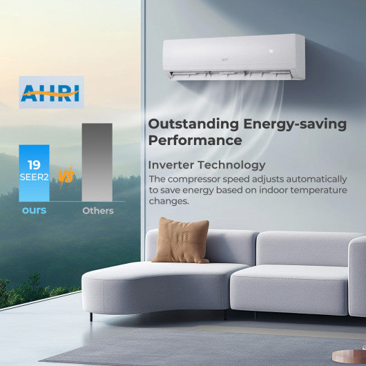 27000 BTU 3 Zone 19 SEER2 Mini Split AC with Heat Pump-12K + 12K + 12K