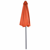 9Ft Patio Bistro Half Round Umbrella -Orange