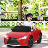 Kids Ride Lexus LC500 Licensed Remote Control Electric Vehicle-Red