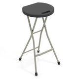 28 Inch Portable Folding Stools with 330lbs Limited Sturdy Frame