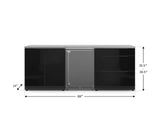Outdoor Kitchen Aluminum 5 Piece Cabinet Set with 3-Drawer, 2-Door Cabinet, Countertops and Fridge