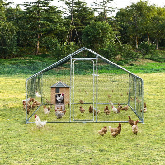 Large Walk in Shade Cage Chicken Coop with Roof Cover-13'