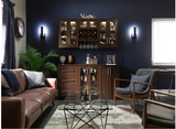 Home Bar Espresso 8 Piece Cabinet Set - 21"