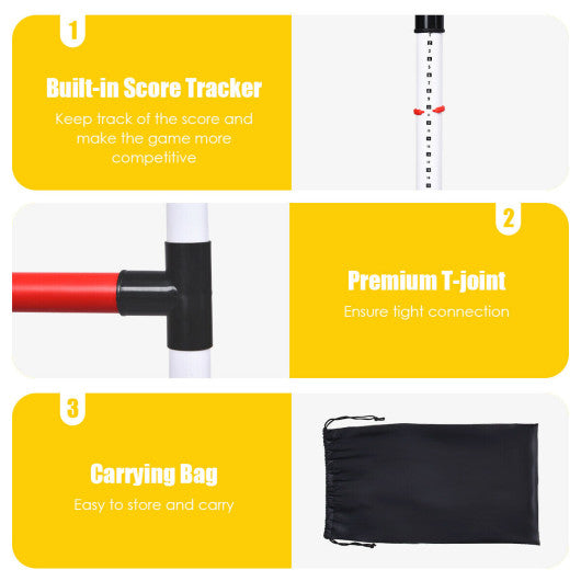 Ladder Ball Toss Game Bolas Score Tracker Carrying Bag