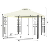 2 Tiers 10 x 10 Feet Patio Gazebo Canopy Tent