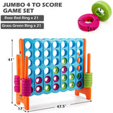 4 in A Row 4-to-Score Giant Jumbo Game Set for Family Party Holiday