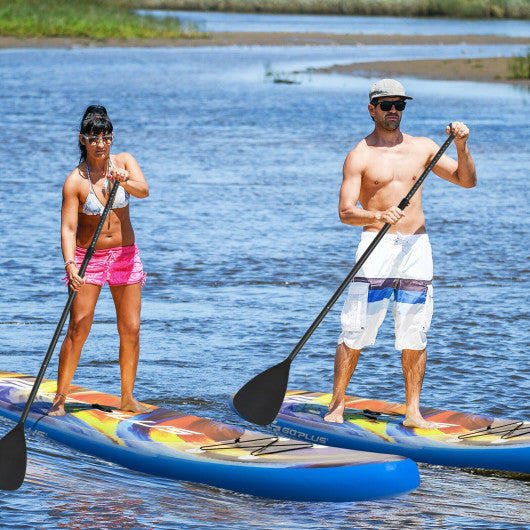 Inflatable Stand Up Paddle Board with Backpack and Aluminum Paddle Pump-M