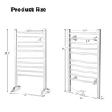 2-in-1 150W Freestanding and Wall-mounted Towel Warmer Drying Rack with Timer