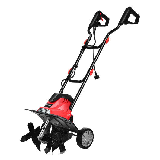 14-Inch 10 Amp Corded Electric Tiller and Cultivator 9-Inch Tilling Depth