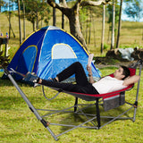 Portable Folding Hammock with Hammock Stand-Red