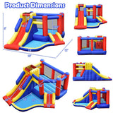 Kids Inflatable Bouncy Castle with Double Slides without Air Blower