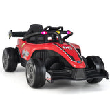 12V Kids Ride on Electric Formula Racing Car with Remote Control-Red