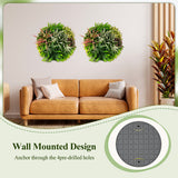 2 Pack Square Framed Artificial Foliage Wall Art