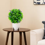 2 Pieces Artificial Lavender Topiary Balls with Flowers