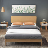 Set of 1/2 Modern Nightstand with Storage Drawer for Bedroom Living Room-2 Pieces