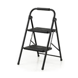 2-Step/3-Step Ladder with Wide Anti-Slip Pedal-2-Step