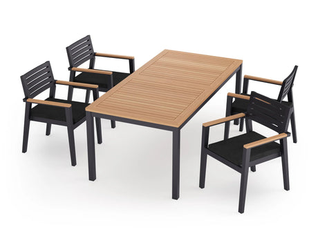 Rhodes 4 Seater Dining Set with 72 In. Table