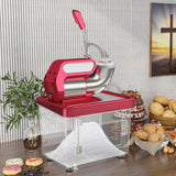 300W Commercial Ice Crusher with Dual Blades and Safety Switch-Red