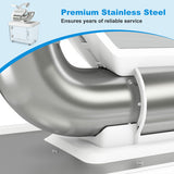 300W Commercial Ice Crusher with Dual Blades and Safety Switch-White