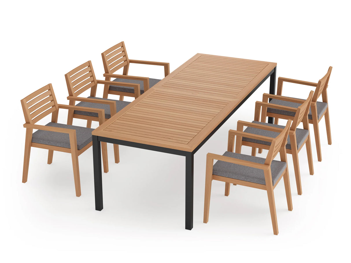 Rhodes 6 Seater Dining Set with 96 In. Table