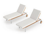 Monterey Teak Chaise Lounges (Set of 2)