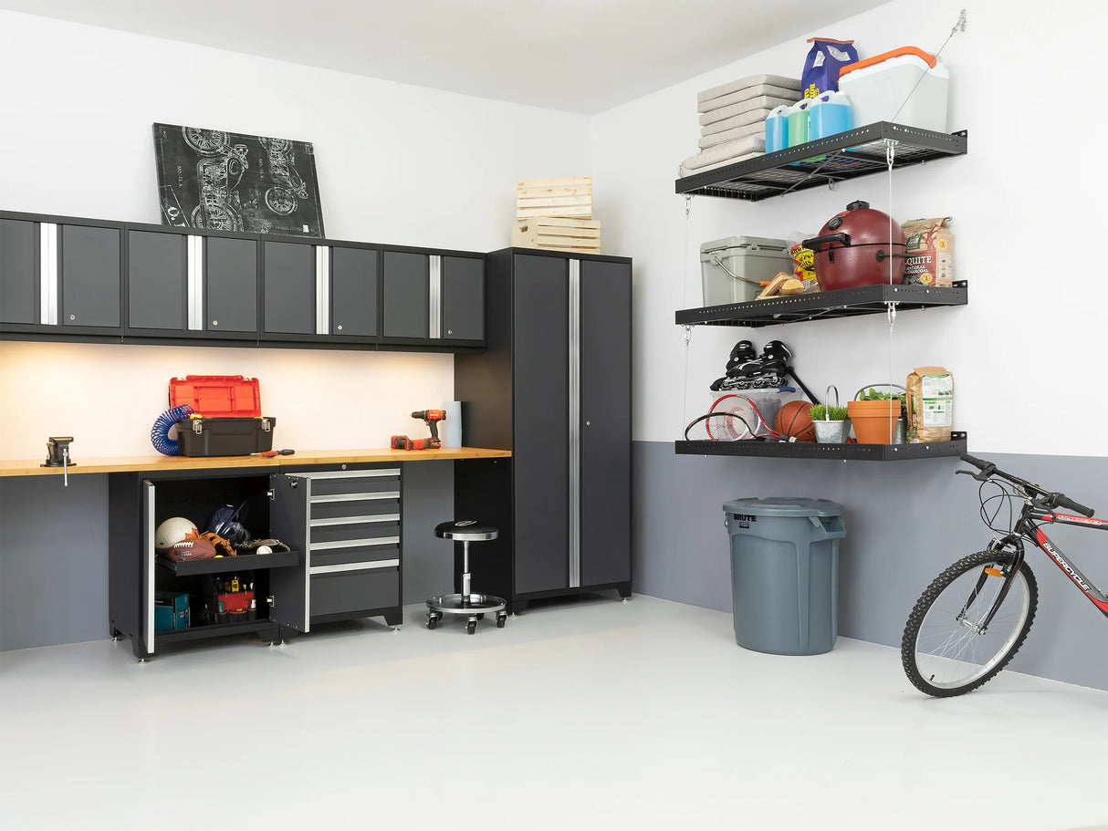 Pro Series 5 Piece Cabinet Set with Wall, Tool Cabinet, Locker and 84 In. Workbench