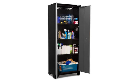 Bold Series 5 Piece Cabinet Set with Multi-Use Locker, Wall Cabinet, and 48-Inch Workbench