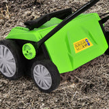 15 Inch 13 Amp Electric Scarifier with Collection Bag and Removable Blades-Green