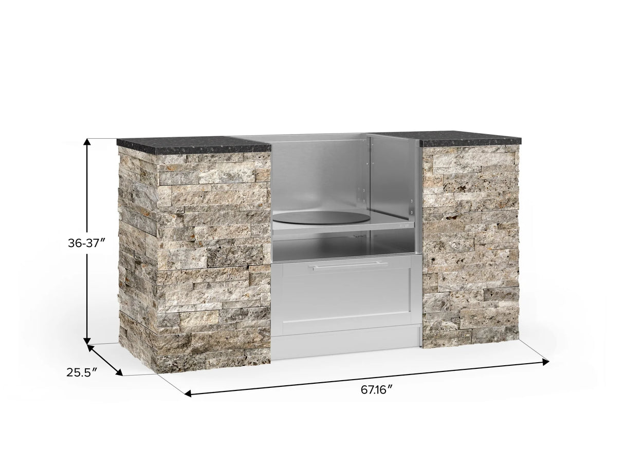 Outdoor Kitchen Signature Series 6 Piece Cabinet Set with Kamado Cabinet