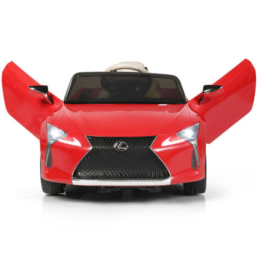 Kids Ride Lexus LC500 Licensed Remote Control Electric Vehicle-Red