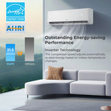 36000 BTU 3 Zone 21.5 SEER2 Mini Split AC with Heat Pump-12K + 12K + 18K