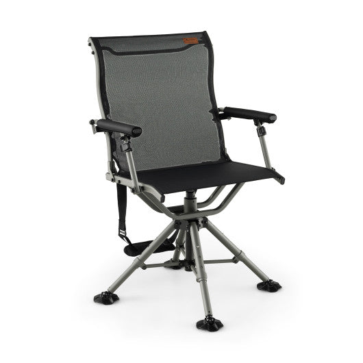 360 Degree Silent Swivel Hunting Chair-Black