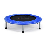 36 Inch Mini Folding Trampoline Portable Recreational Fitness Rebounder-Blue