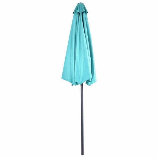 9Ft Patio Bistro Half Round Umbrella -Turquoise