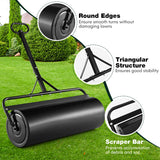 39 Inch Wide Push/Tow Lawn Roller-Black