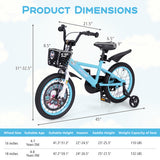 16 Inch Kids Bike with Adjustable Handlebar and Saddle for 4-8 Years Old-16 inches