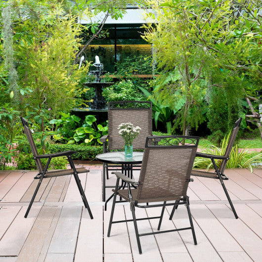 Set of 4 Patio Folding Chairs